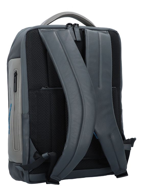 Piquadro Urban-rygsæk i læder med 41 cm rum til bærbar computer