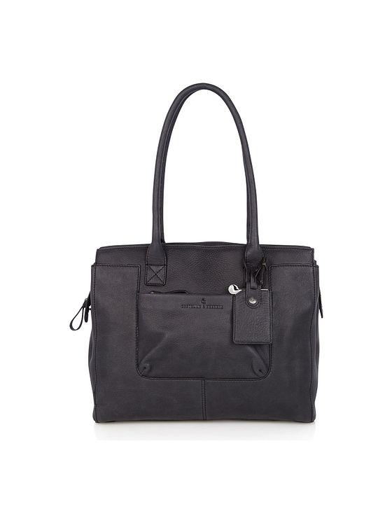 Castelijn & Beerens Carisma skuldertaske RFID-læder 38 cm rum til bærbar computer
