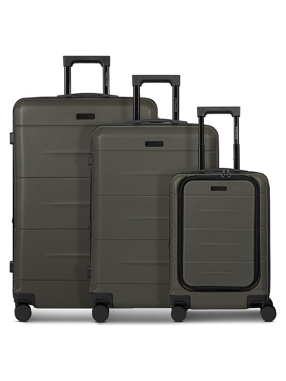 Police London 4 hjul Kuffert 3-delt med strækfold