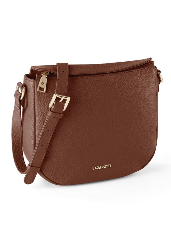 Lazarotti Bologna Leather Crossbody taška přes rameno kůže 25 cm