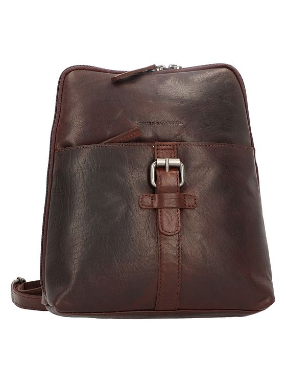 Spikes & Sparrow City-rygsæk i læder 27 cm