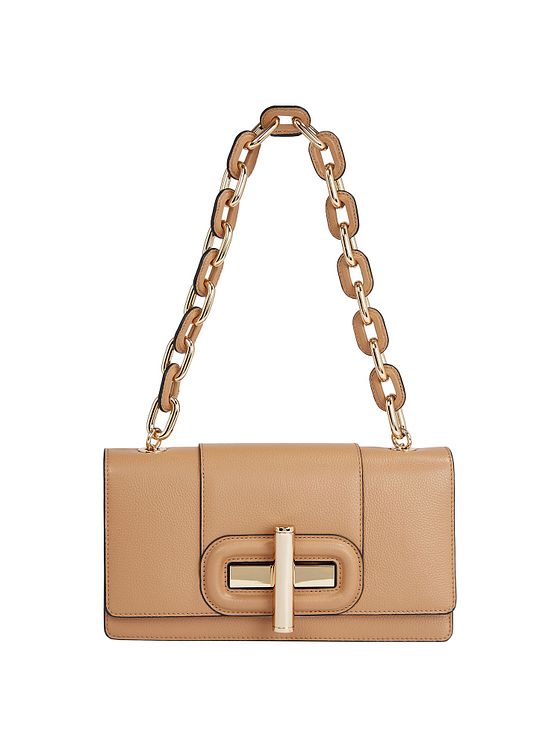 Tommy Hilfiger Turnlock Skuldertaske Læder 28 cm