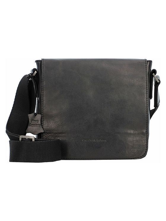 Greenburry Pure Black Skuldertaske Læder 20 cm Greenburry Pure Black Skuldertaske Læder 20 cm