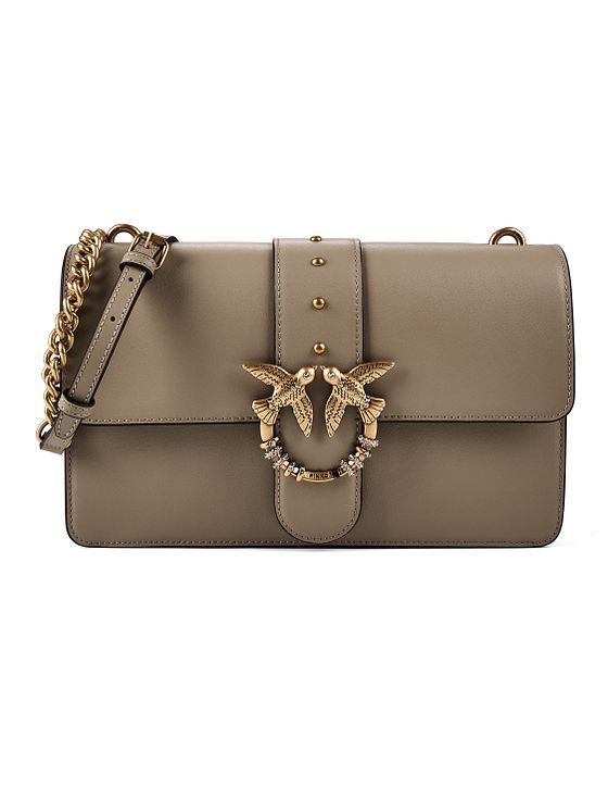 PINKO Love One Bolsa de hombro Piel natural 26 cm PINKO Love One Bolsa de hombro Piel natural 26 cm