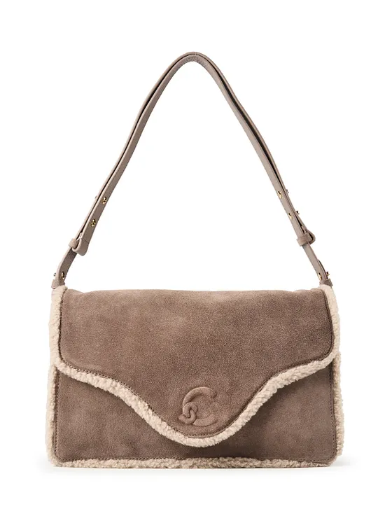 Coccinelle C-Me Bolsa de hombro Piel natural 33 cm Coccinelle C-Me Bolsa de hombro Piel natural 33 cm