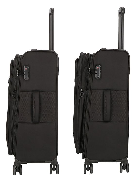 d & n Travel Line 9704 4 hjul Trolley M 68 cm med strækfold