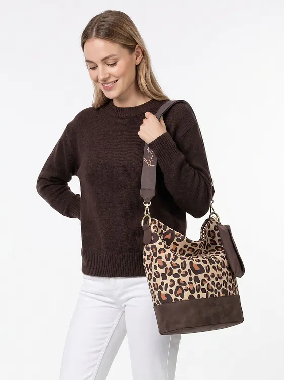 Fritzi aus Preußen Izzy07 Limited Leo Camel Skuldertaske 25 cm Fritzi aus Preußen Izzy07 Limited Leo Camel Skuldertaske 25 cm