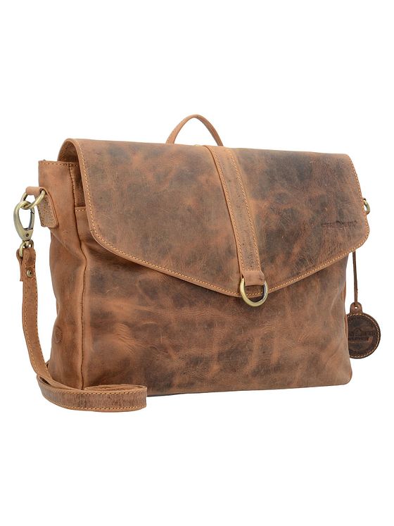 Greenburry Vintage aktovka přes rameno batoh kožený 35 cm