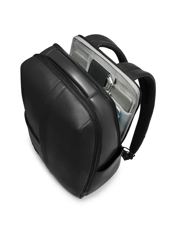 Piquadro Russell Mochila de negocios Bloqueo RFID Piel natural 42 cm Compartimento para el portátil