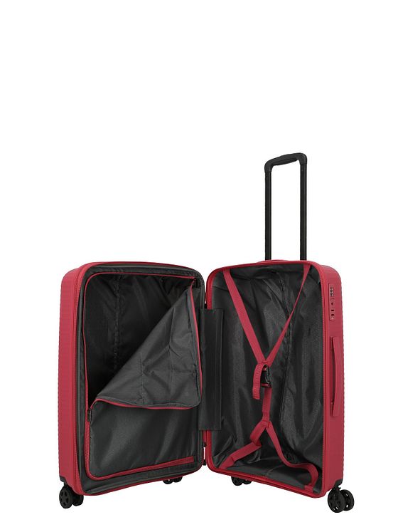 Travelite Air Stripe 4 hjul Trolley M 66 cm med strækfold