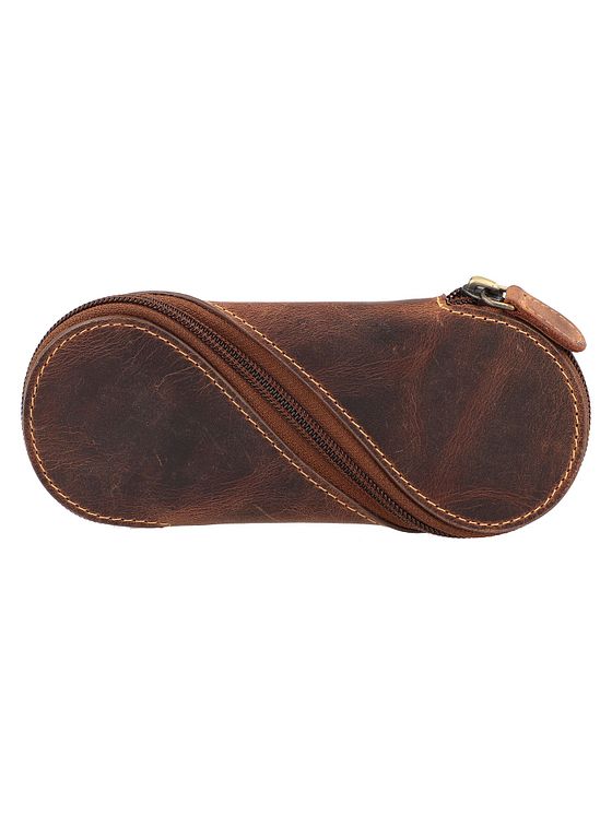 Greenburry Vintage brilleetui i læder 17 cm