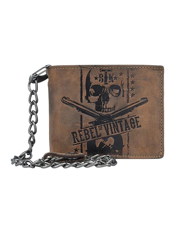 Greenburry Vintage Skull-kædepung i læder 12,5 cm