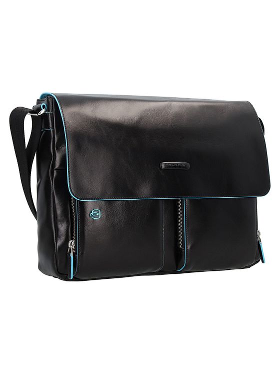 Piquadro Blue Square Messenger Læder 37 cm rum til bærbar computer
