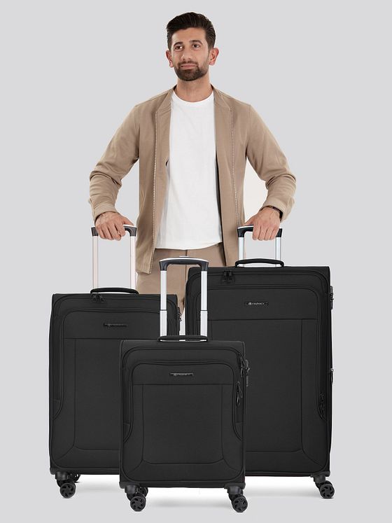 Franky Melbourne 3.0 4-hjulet kuffertsæt, 3-delt, med stretchfoldning