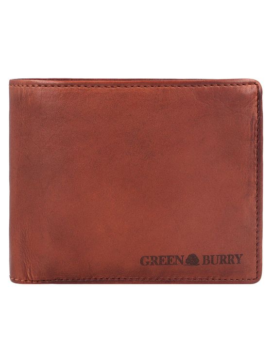 Greenburry Vintage vasket pung i læder 13 cm