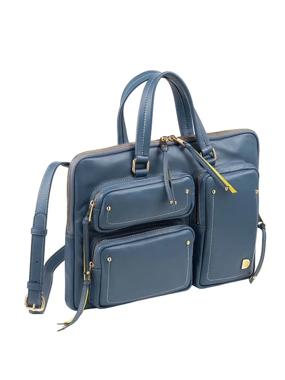 DuDu Pocket Portfölj Läder 36 cm Laptopfack