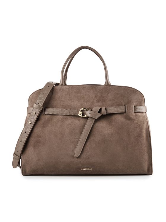 Coccinelle Sabine Suede Handväska Läder 43 cm Coccinelle Sabine Suede Handväska Läder 43 cm