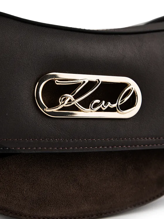 Karl Lagerfeld Signature Crossbody-laukku Nahka 24.5 cm Karl Lagerfeld Signature Crossbody-laukku Nahka 24.5 cm