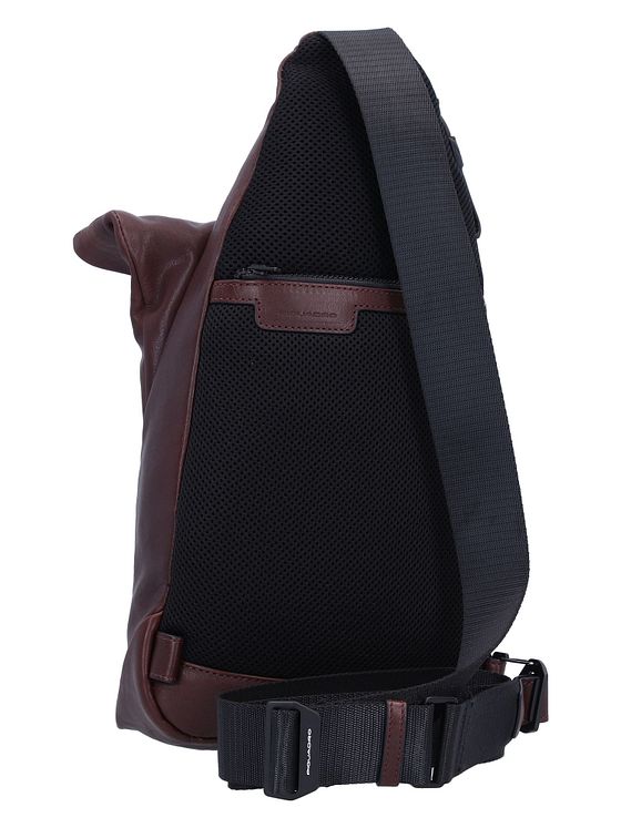 Piquadro Harper skuldertaske RFID læder 38 cm