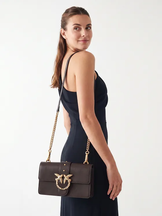 PINKO Love One Crossbody-laukku Nahka 21 cm PINKO Love One Crossbody-laukku Nahka 21 cm