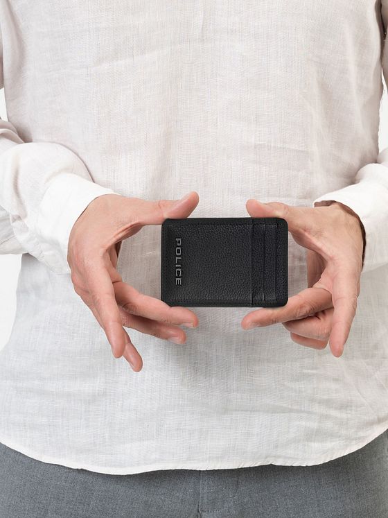 Police Kreditkortetui RFID-beskyttelse Læder 7 cm