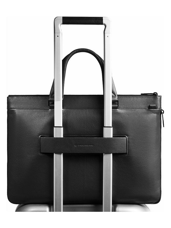 Piquadro Russel Dokumenttaske RFID-beskyttelse Læder 42 cm Laptoprum