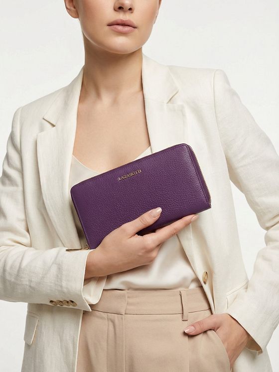 Lazarotti Bologna Leather XL Peněženka na zip Kožená 19 cm