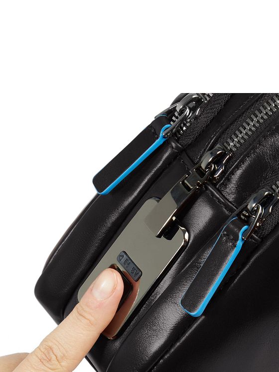 Piquadro Blue Square Taška přes rameno Kůže 23 cm