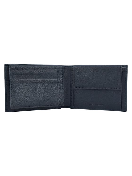 Piquadro Sort firkantet pung i RFID-læder 12,5 cm Piquadro Sort firkantet pung i RFID-læder 12,5 cm