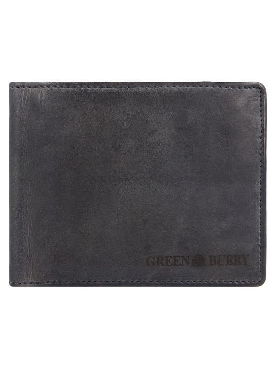 Greenburry Vintage vasket pung i læder 13 cm