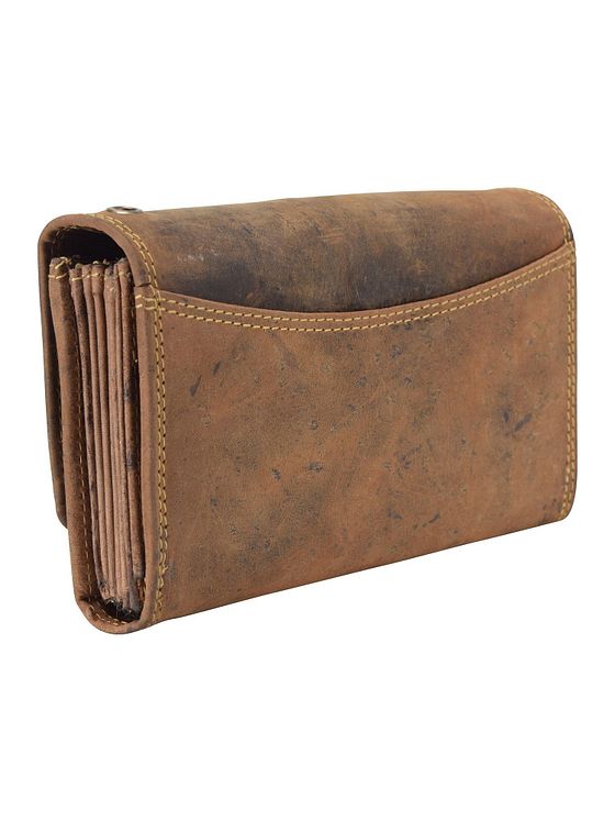Greenburry Vintage tjenertaske pung læder 18 cm