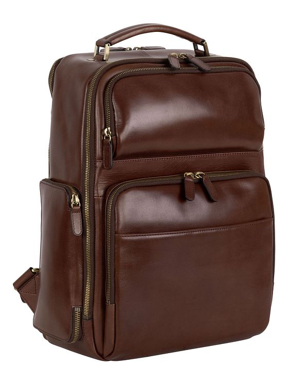 Leonhard Heyden Cambridge rygsæk læder 42 cm rum til bærbar computer Leonhard Heyden Cambridge rygsæk læder 42 cm rum til bærbar computer