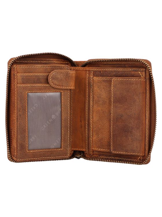 Greenburry Vintage pung med stjernetegn i læder 10 cm Greenburry Vintage pung med stjernetegn i læder 10 cm