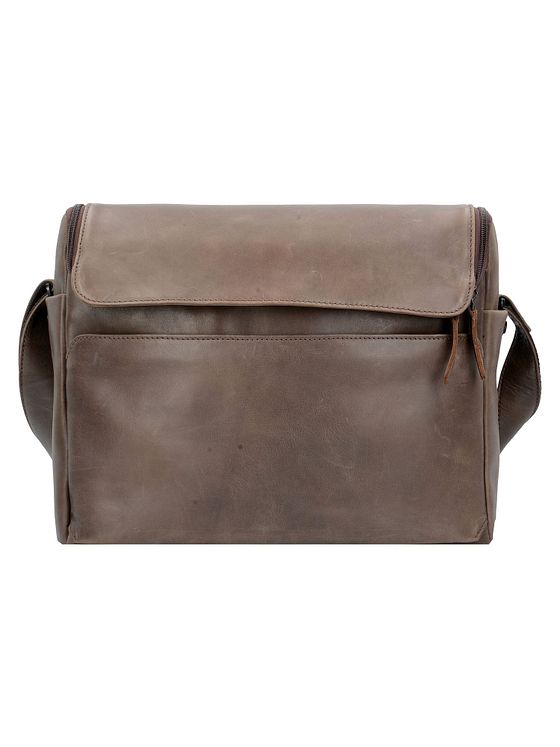 Harold's Kožená aktovka 2v1 s přihrádkou na notebook 36 cm