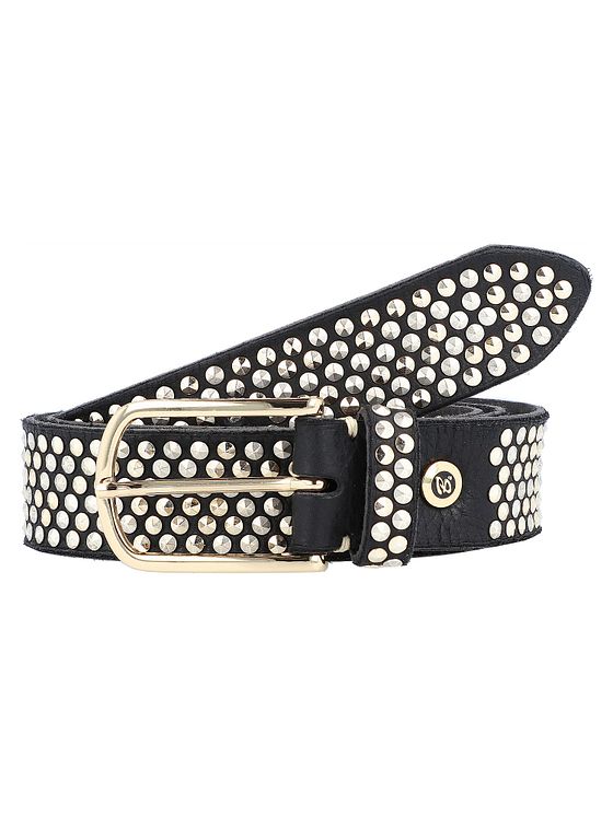 b.belt Bælte i læder med nitter b.belt Bælte i læder med nitter