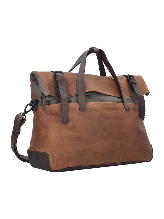 Harold's Kožená aktovka Twister s přihrádkou na notebook 49 cm