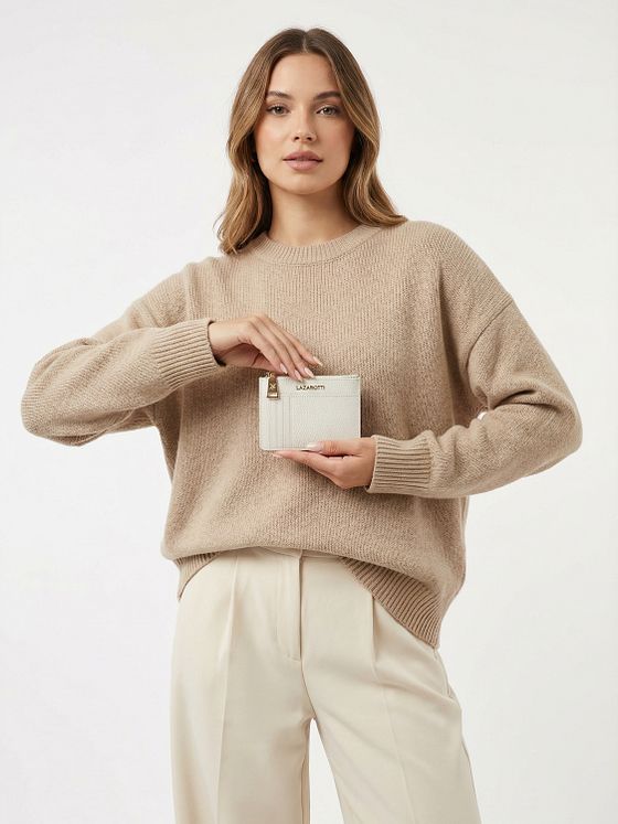 Lazarotti Bologna lædernøgleholder Kortholder i læder 11,5 cm med rum til luftmærker