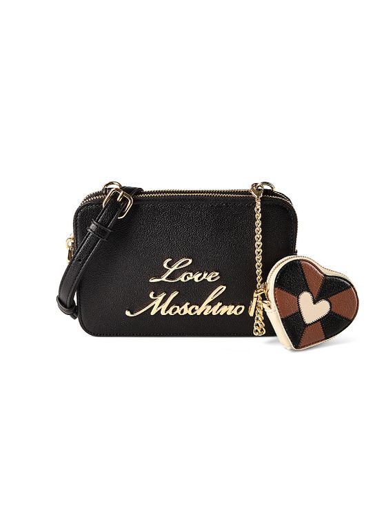 Love Moschino Heart Charm Taška přes rameno Kůže 20 cm