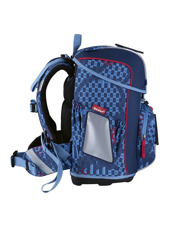 Scout Neo Exklusiv Safety Light Skoleransel-sæt 5-delt