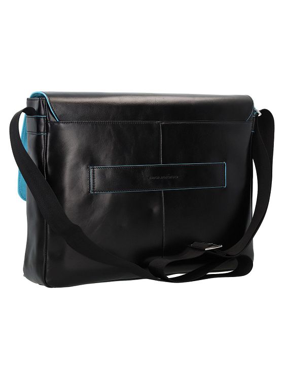 Piquadro Blue Square Messenger Læder 37 cm rum til bærbar computer