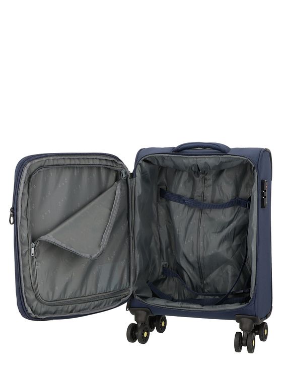 d & n Travel Line 9704 4 hjul Kabinetrolley S 55 cm med strækfold d & n Travel Line 9704 4 hjul Kabinetrolley S 55 cm med strækfold