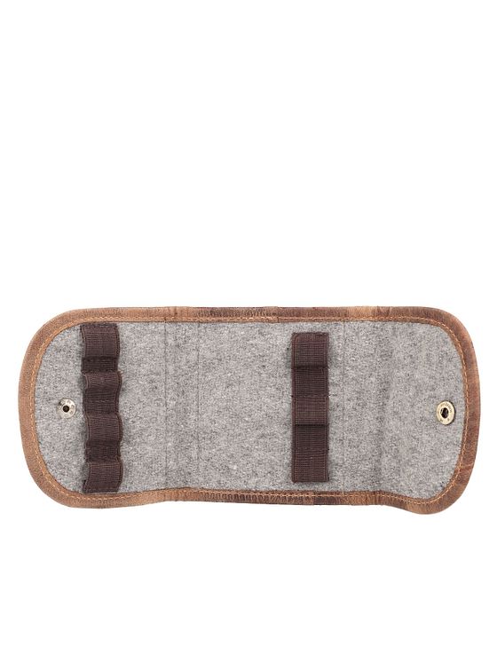 Greenburry Vintage jagtpung i læder 11 cm