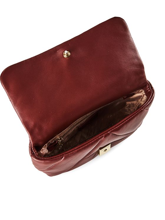 Patrizia Pepe Fly Polstrovaná taška přes rameno kožená 25 cm