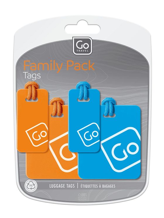 Go Travel Adressemærkatsæt 4 stk.
