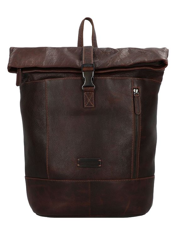 Jack Kinsky Porto Batoh Kůže 43 cm Kapsa na notebook