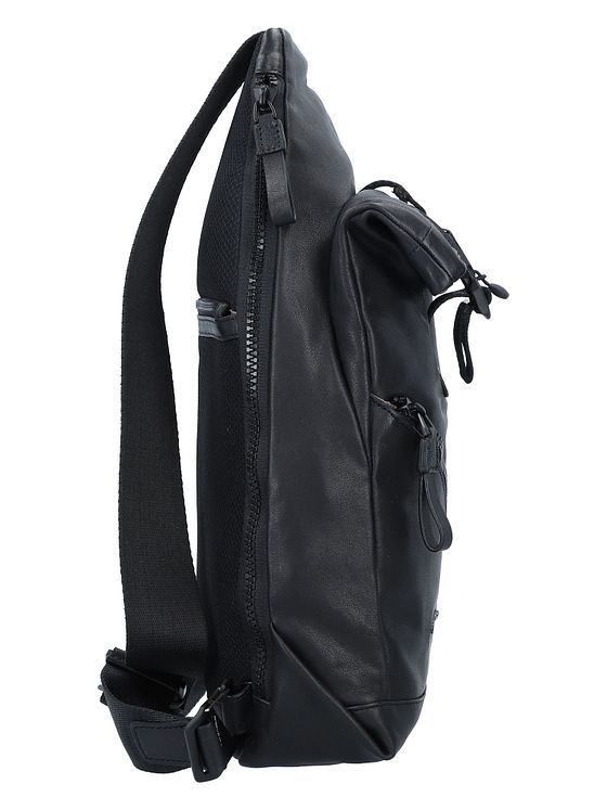 Piquadro Harper skuldertaske RFID læder 38 cm