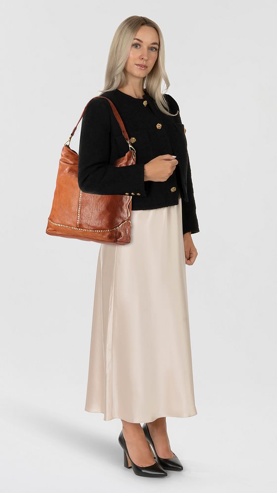 Campomaggi Manuela Taška přes rameno Kůže 32 cm