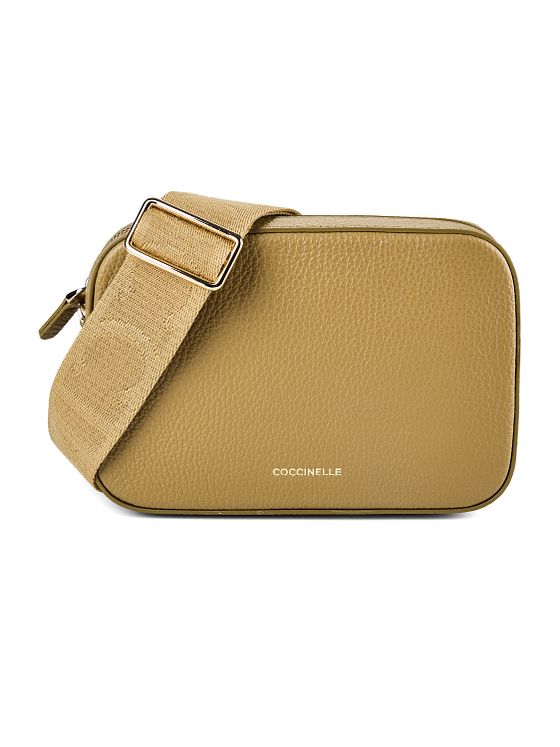 Coccinelle Kožená taška přes rameno Tebe 18 cm