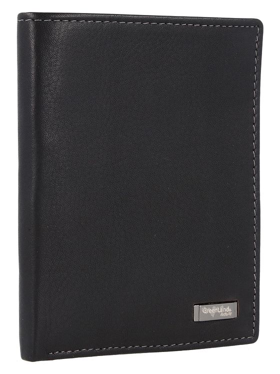 Greenland Nature Sort nappa-pung i RFID-læder 9,5 cm