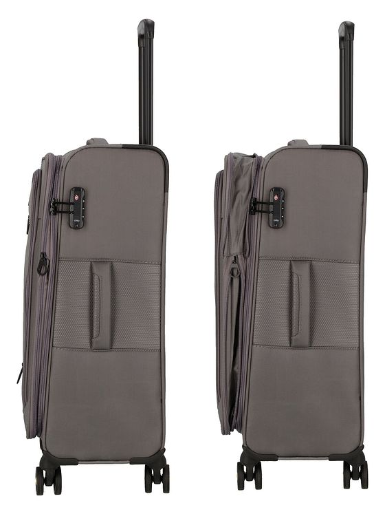 d & n Travel Line 9704 4 hjul Trolley M 68 cm med strækfold